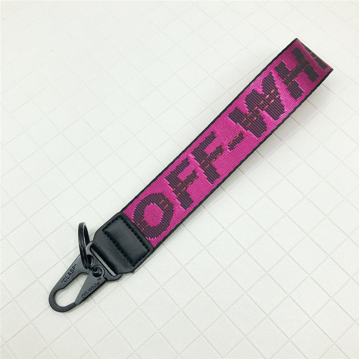 Wholesale Keychains Alloy Canvas Embroidery English Letters Lanyard (F) MOQ≥2 JDC-KC-HQiu002