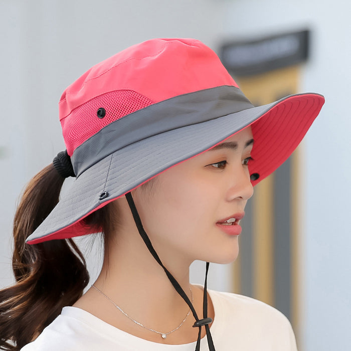 Wholesale Summer Ladies Cotton Polyester Outdoor Sun Hat Bucket Hat JDC-FH-BG001