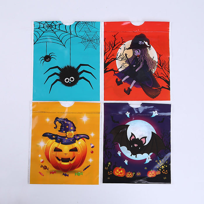 Wholesale Gift Bag Plastic Halloween Printed Drawstring Drawstring Mouth Candy Bag MOQ≥2 JDC-GB-Shenao004