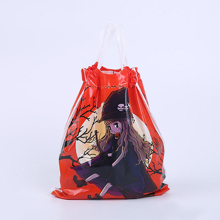 Wholesale Gift Bag Plastic Halloween Printed Drawstring Drawstring Mouth Candy Bag MOQ≥2 JDC-GB-Shenao004