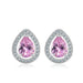 Jewelry WholesaleWholesale pink full diamond zircon water drop stud earrings JDC-ES-Mimeng042 Earrings 米萌 %variant_option1% %variant_option2% %variant_option3%  Factory Price JoyasDeChina Joyas De China