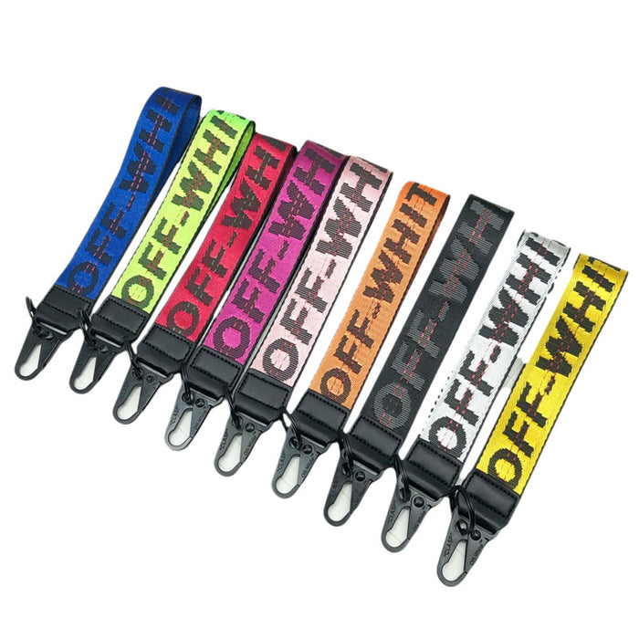 Wholesale Keychains Alloy Canvas Embroidery English Letters Lanyard (F) MOQ≥2 JDC-KC-HQiu002