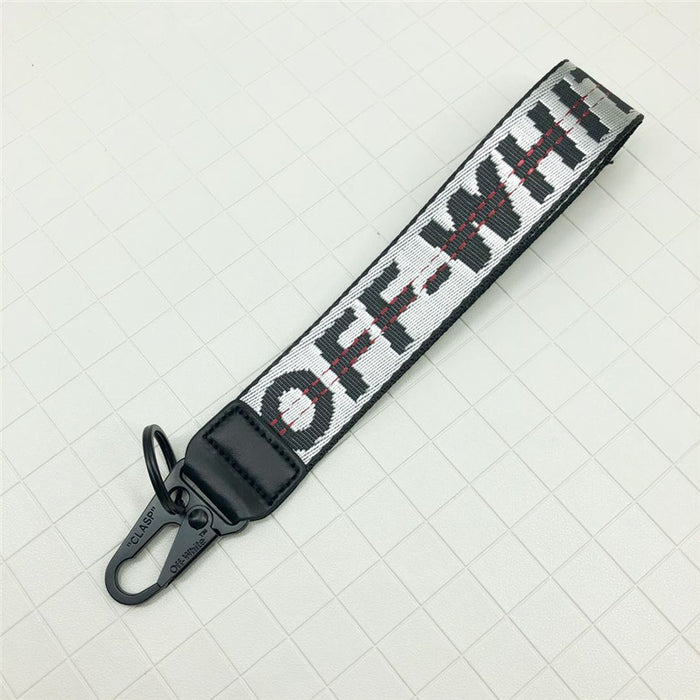 Wholesale Keychains Alloy Canvas Embroidery English Letters Lanyard (F) MOQ≥2 JDC-KC-HQiu002