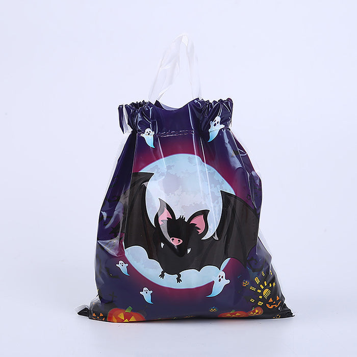 Wholesale Gift Bag Plastic Halloween Printed Drawstring Drawstring Mouth Candy Bag MOQ≥2 JDC-GB-Shenao004