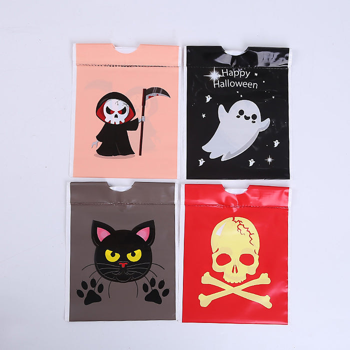 Wholesale Gift Bag Plastic Halloween Printed Drawstring Drawstring Mouth Candy Bag MOQ≥2 JDC-GB-Shenao004