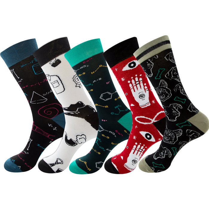 Wholesale Socks Cotton Racing Crown Plaid MOQ≥3 JDC-SK-ZhuoQi002