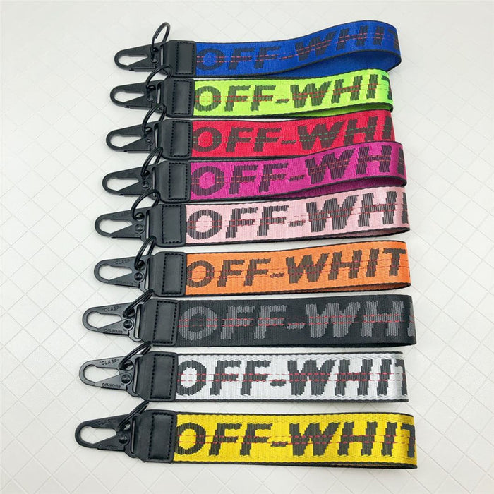 Wholesale Keychains Alloy Canvas Embroidery English Letters Lanyard (F) MOQ≥2 JDC-KC-HQiu002