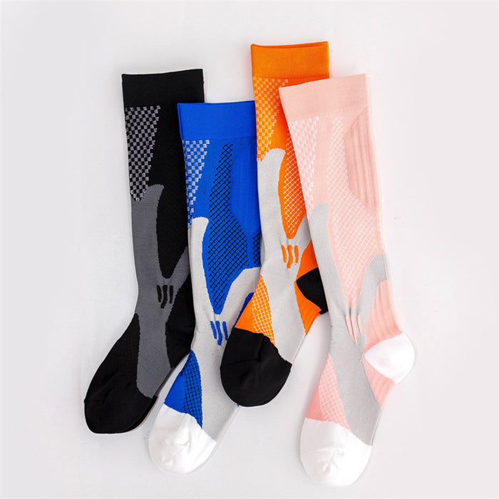 Wholesale Socks Nylon Silk Non-slip Cycling Sports Elastic Socks MOQ≥3 JDC-SK-HuaL006