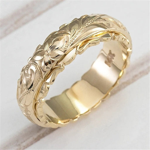 Jewelry WholesaleWholesale 14K Gold Sculpture Roses Alloy Ring JDC-RS-LongR008 Rings 龙瑞 %variant_option1% %variant_option2% %variant_option3%  Factory Price JoyasDeChina Joyas De China