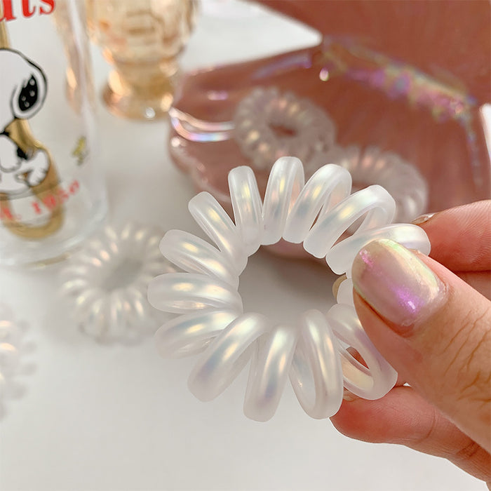 Wholesale Mermaid Ji Color Scrub Phone Cord Hair Ring JDC-HS-Qianq003