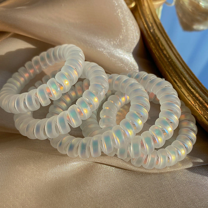 Wholesale Mermaid Ji Color Scrub Phone Cord Hair Ring JDC-HS-Qianq003