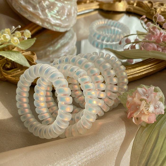 Wholesale Mermaid Ji Color Scrub Phone Cord Hair Ring JDC-HS-Qianq003