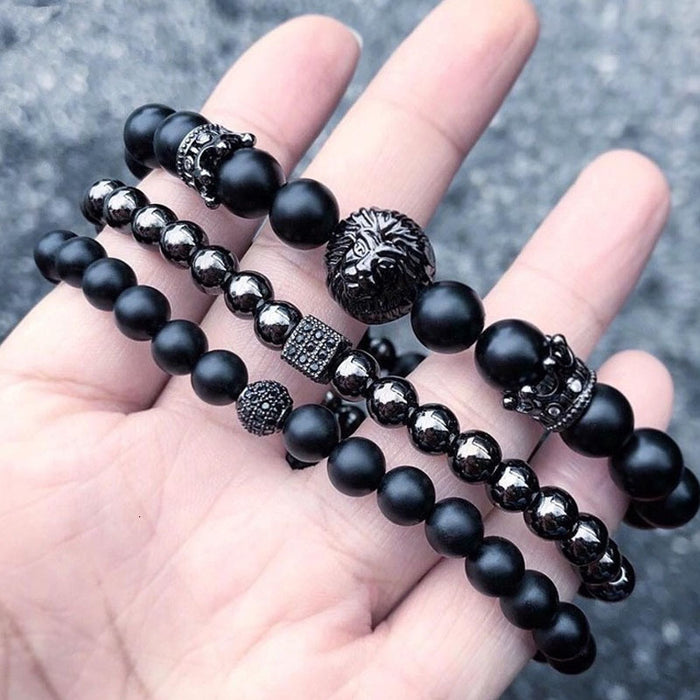 Wholesale Men's Bracelet Stone Hand Beaded Bracelet MOQ≥5 JDC-BT-ManS009