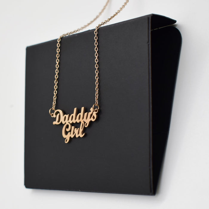 Wholesale Daddy's Girl Father's Day Stainless Steel Necklace JDC-NE-HaiBai001