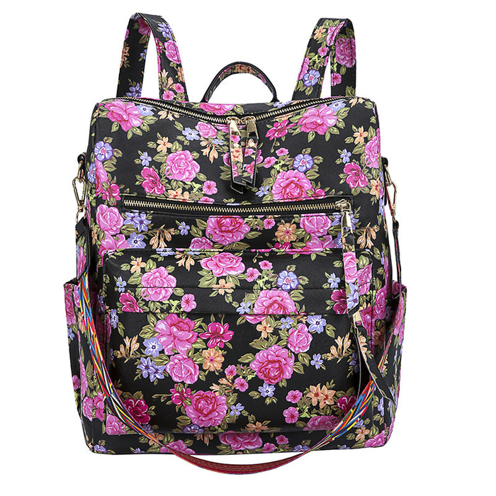 Wholesale Bags Ladies Backpack Student School Bag Backpack PU leather JDC-BP-ChunYan001