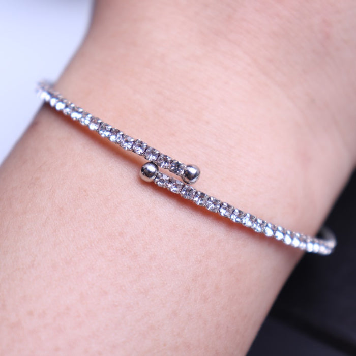 Jewelry WholesaleWholesale diamond-encrusted alloy opening bracelet JDC-BT-RL034 Bracelet 瑞列 %variant_option1% %variant_option2% %variant_option3%  Factory Price JoyasDeChina Joyas De China