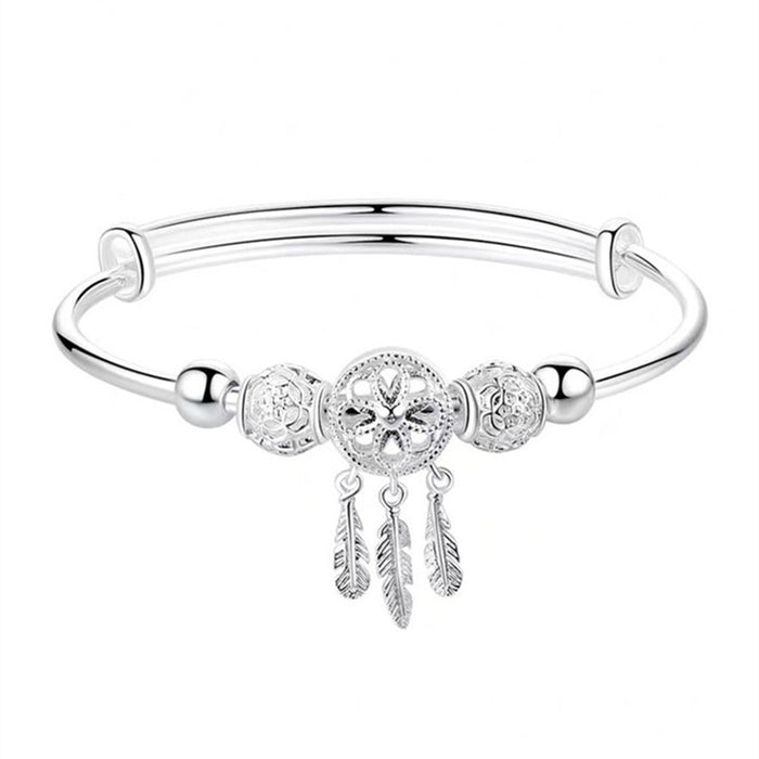 Wholesale Sterling Silver Plated Dreamcatcher Bracelet JDC-BT-JinY002