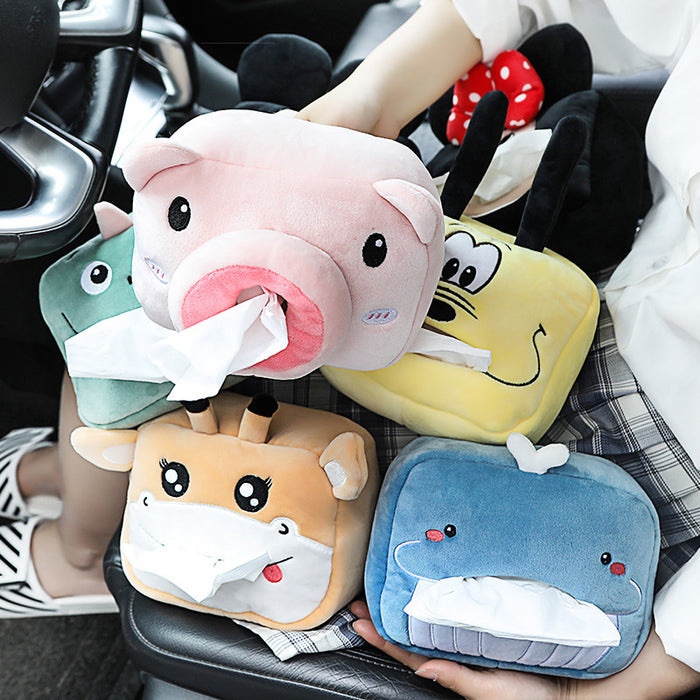 Wholesale Car Accessories Plush Cute Cartoon Car Tissue Box MOQ≥2 (M) JDC-CA-JieKa001