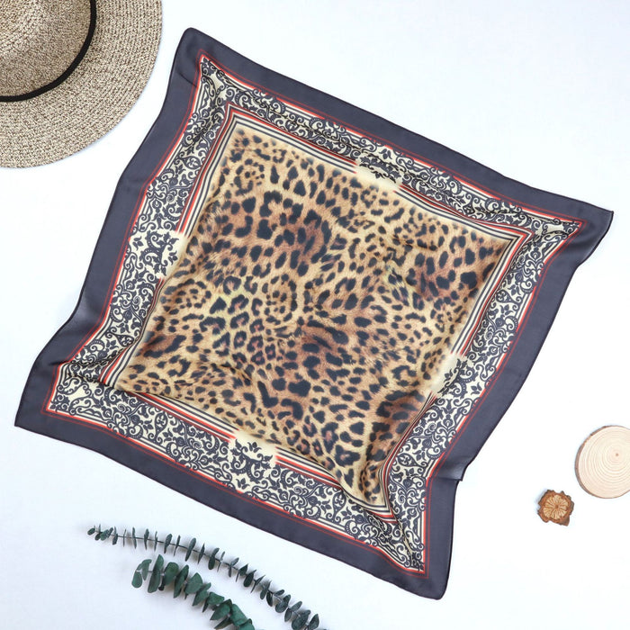 Jewelry WholesaleWholesale Imitation Silk Leopard Print Silk Scarf JDC-SS-RCheng001 Silk Scarf 瑞诚 %variant_option1% %variant_option2% %variant_option3%  Factory Price JoyasDeChina Joyas De China