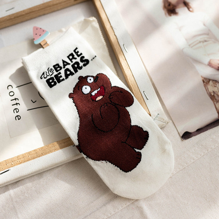 Wholesale socks women cute cartoon straight socks JDC-SK-CYu003