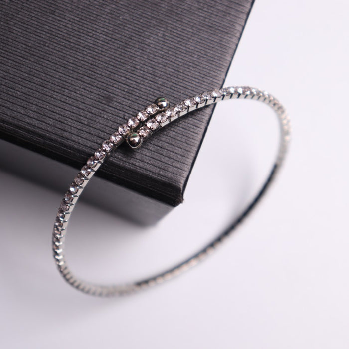 Jewelry WholesaleWholesale diamond-encrusted alloy opening bracelet JDC-BT-RL034 Bracelet 瑞列 %variant_option1% %variant_option2% %variant_option3%  Factory Price JoyasDeChina Joyas De China