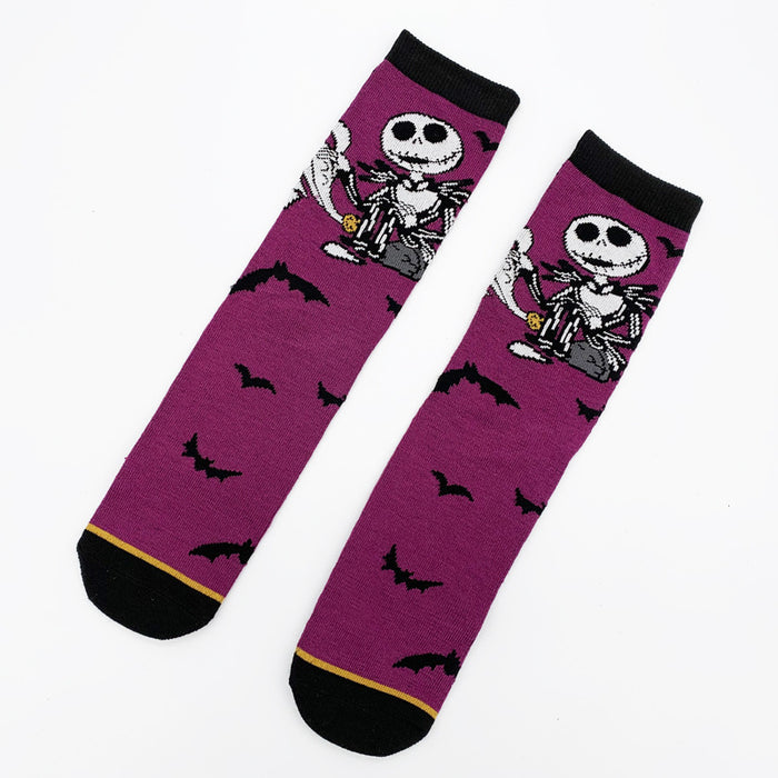 Wholesale cartoon men and women in tube socks personality couple sports socks JDC-SK-YiYan003