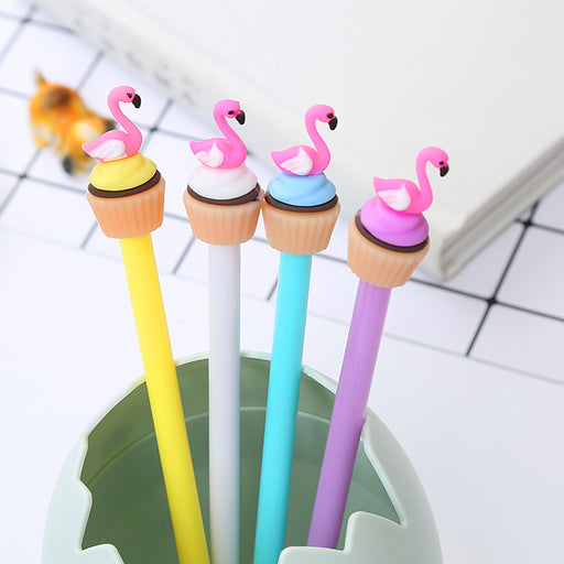 Jewelry WholesaleWholesale Flamingo Ice Cream Silicone Plastic Ballpoint Pen JDC-BP-Liuj006 Ballpoint Pen 柳锦 %variant_option1% %variant_option2% %variant_option3%  Factory Price JoyasDeChina Joyas De China