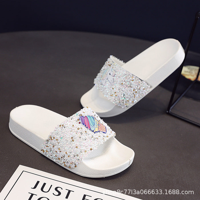 Wholesale popular cartoon children and girls sandals and slippers JDC-SP-YiK001