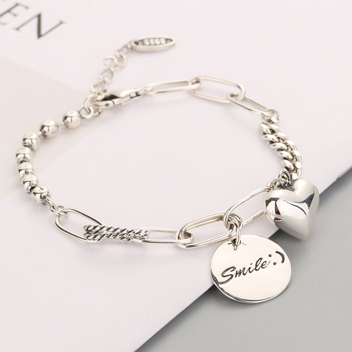 Wholesale Bracelet copper s925 silver plated heart JDC-BT-DingR001