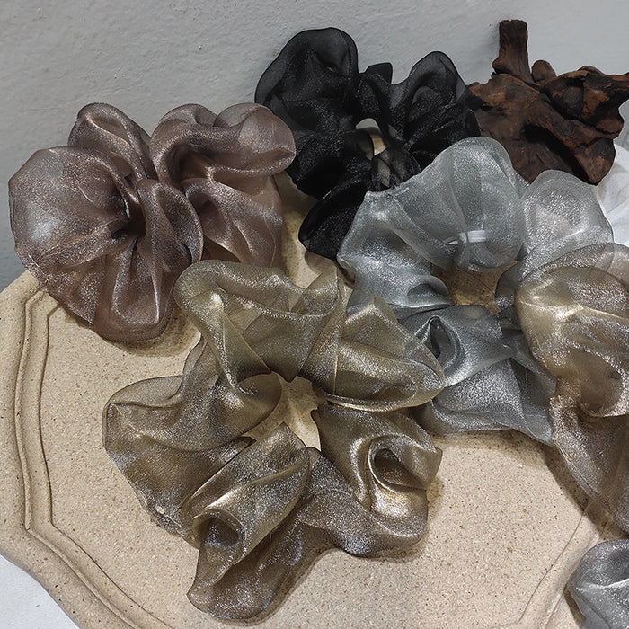 Wholesale Hair Scrunchies Fabric Pearly Temperament Elegant JDC-HS-TOC009