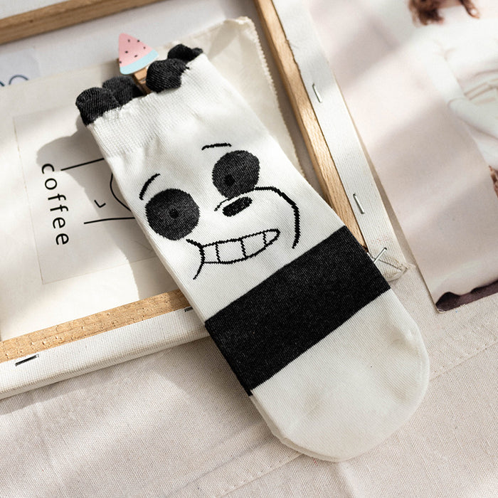 Wholesale socks women cute cartoon straight socks JDC-SK-CYu003