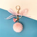 Jewelry WholesaleWholesale Bow Lace Plush Hair Ball Keychain JDC-KC-KaiY001 Keychains 凯月 %variant_option1% %variant_option2% %variant_option3%  Factory Price JoyasDeChina Joyas De China