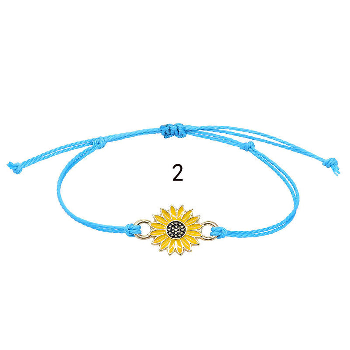 Jewelry WholesaleWholesale Daisy Wax Line Braided Bracelet JDC-BT-Yiye006 Bracelet 益烨 %variant_option1% %variant_option2% %variant_option3%  Factory Price JoyasDeChina Joyas De China