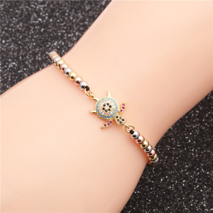 Jewelry WholesaleWholesale Copper Inlaid Zircon Turtle Adjustable Bracelet JDC-BT-ML056 Bracelet 米伦 %variant_option1% %variant_option2% %variant_option3%  Factory Price JoyasDeChina Joyas De China