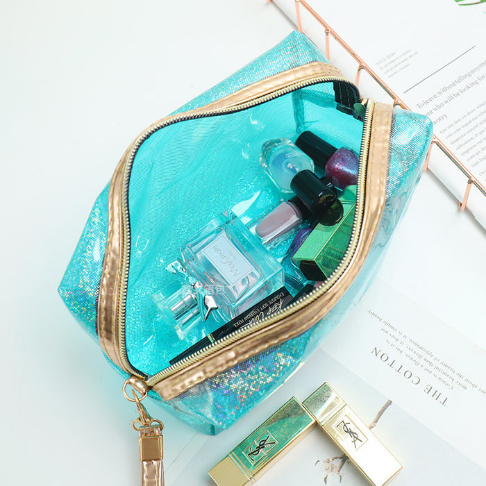 Wholesale Cosmetic Bag PVC Laser Transparent Large Capacity Travel Multifunctional JDC-CB-XinYi003