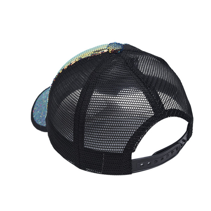 Wholesale Glitter Sequin Baseball Cap Sunscreen Sunshade MOQ≥2 JDC-FH-WenR017