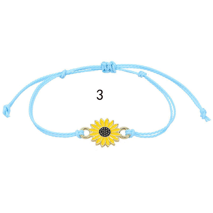 Jewelry WholesaleWholesale Daisy Wax Line Braided Bracelet JDC-BT-Yiye006 Bracelet 益烨 %variant_option1% %variant_option2% %variant_option3%  Factory Price JoyasDeChina Joyas De China