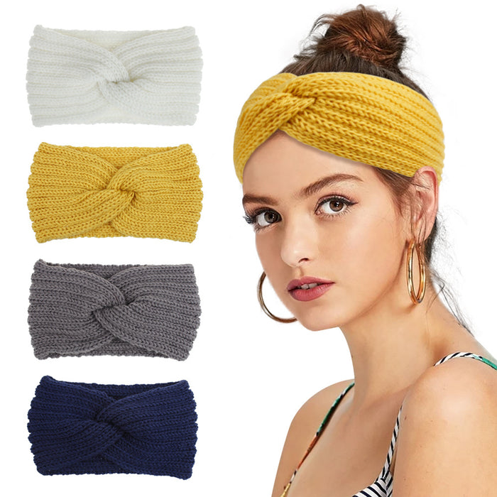 Wholesale Headband Acrylic Wool Thickening Winter Warm Knitting JDC-HD-XMi006