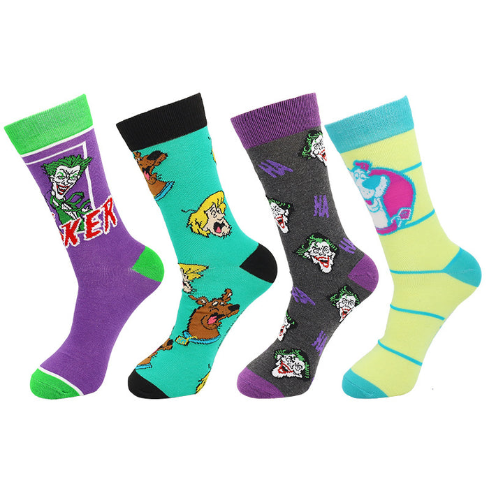 Wholesale Sock Cotton Medium Tube Cute Cartoon MOQ≥3 JDC-SK-ShuiH002