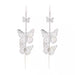 Jewelry WholesaleWholesale i butterfly fluttering silver hollow butterfly element earrings JDC-ES-Wenhuam003 Earrings 未闻花名 %variant_option1% %variant_option2% %variant_option3%  Factory Price JoyasDeChina Joyas De China