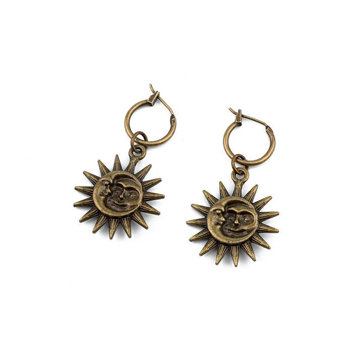 Jewelry WholesaleWholesale Vintage Punk Personality Bronze Earrings JDC-ES-GeJiao001 Earrings 格焦 %variant_option1% %variant_option2% %variant_option3%  Factory Price JoyasDeChina Joyas De China