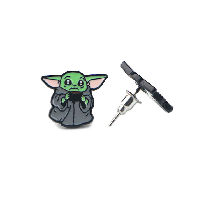 Wholesale Earrings Cartoon Anime Stud Earrings JDC-ES-QingT002