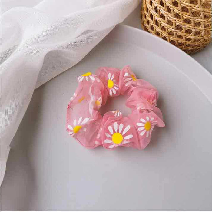 Jewelry WholesaleWholesale release rubber band colorful daisy hair ring JDC-HS-H420 Hair Scrunchies 妙德 %variant_option1% %variant_option2% %variant_option3%  Factory Price JoyasDeChina Joyas De China