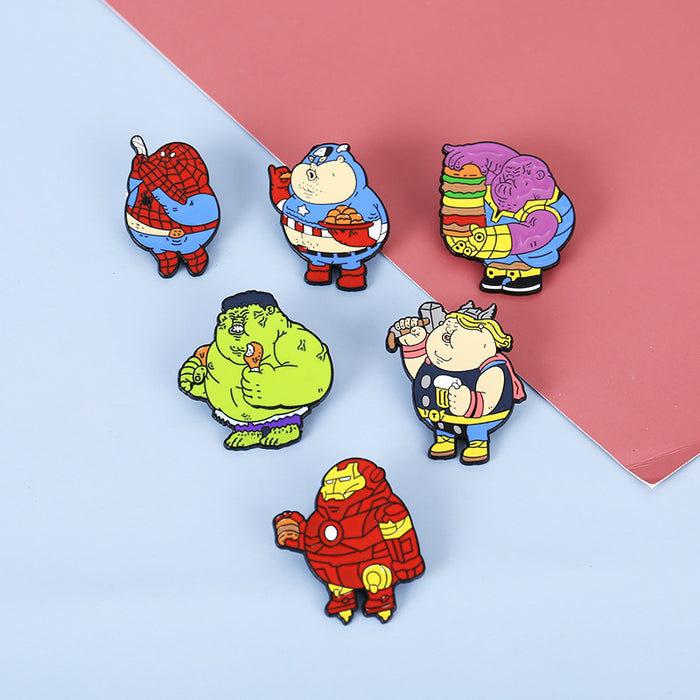 Wholesale brooch pvc cartoon badge color drip oil JDC-BC-DanR005