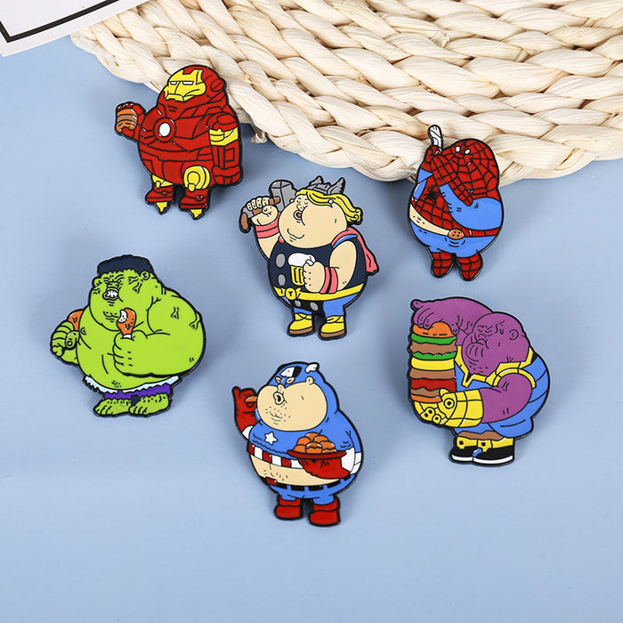 Wholesale brooch pvc cartoon badge color drip oil JDC-BC-DanR005