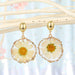 Jewelry WholesaleWholesale daisy sun flower pendant necklace imitation natural stone MOQ≥6 JDC-NE-Juej015 Necklaces 觉际 %variant_option1% %variant_option2% %variant_option3%  Factory Price JoyasDeChina Joyas De China