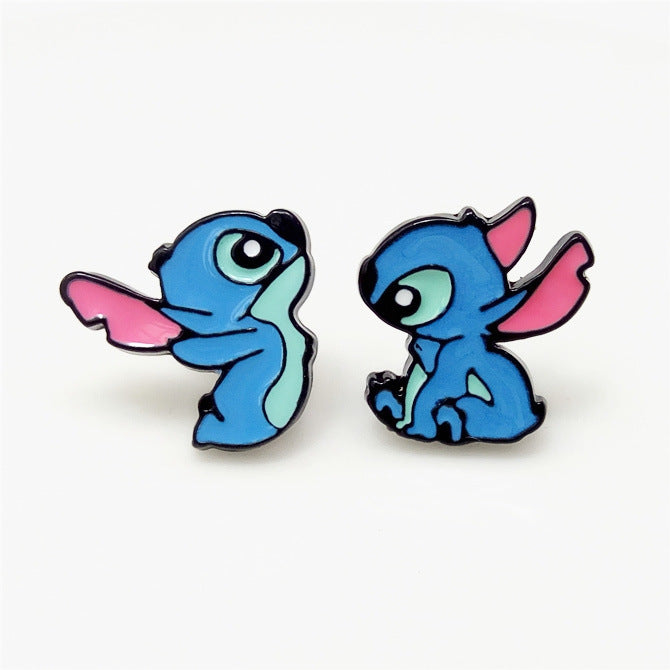 Wholesale Earrings Cartoon Anime Stud Earrings JDC-ES-QingT002