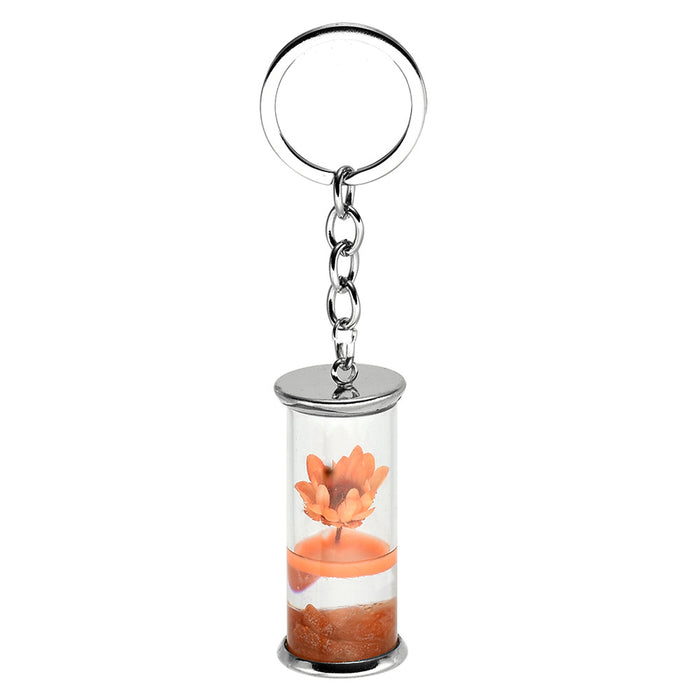 Wholesale Glass Dried Flower Keychain JDC-KC-SongX006