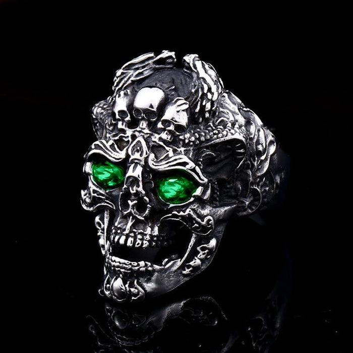 Wholesale Skull Alloy Ring JDC-RS-KaiS006