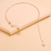 Jewelry WholesaleWholesale Pearl Tassel Alloy Necklace JDC-NE-KaiQ001 Necklaces 凯庆 %variant_option1% %variant_option2% %variant_option3%  Factory Price JoyasDeChina Joyas De China